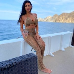 TWO PIECE CROCHET COVER UP